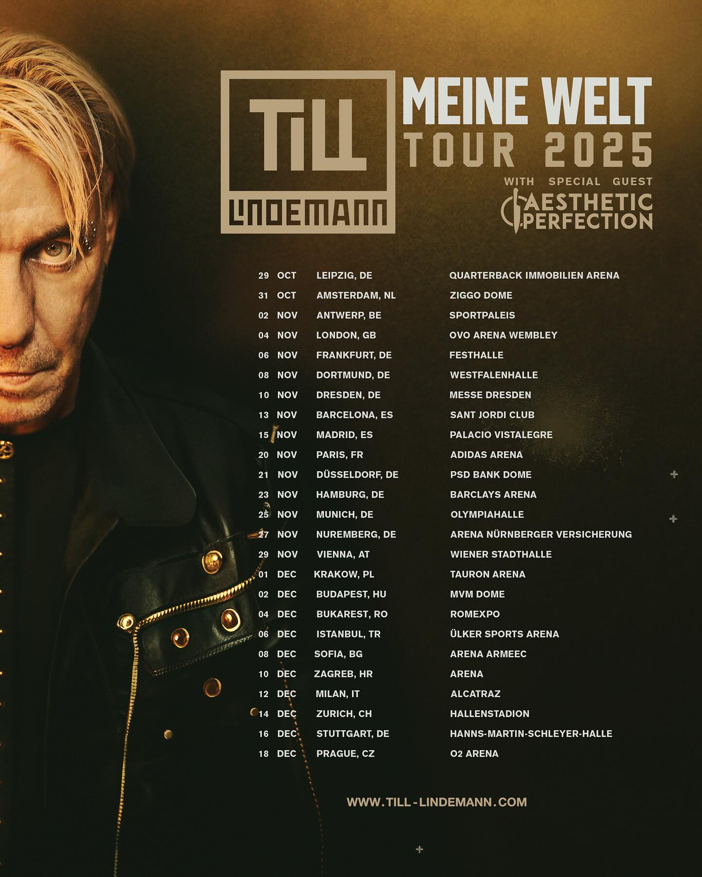 Till Lindemann Meine Welt Tour Poster 2025-2026